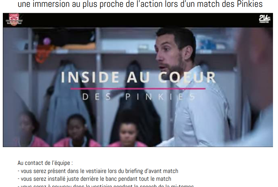 LES PINKIES (BASKET)